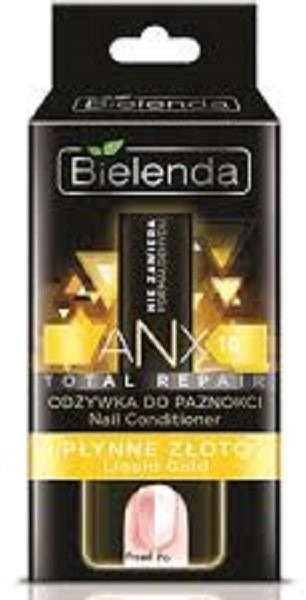 Bielenda Professional, Anx Total Repair, odżywka do paznokci płynne złoto, 11 ml