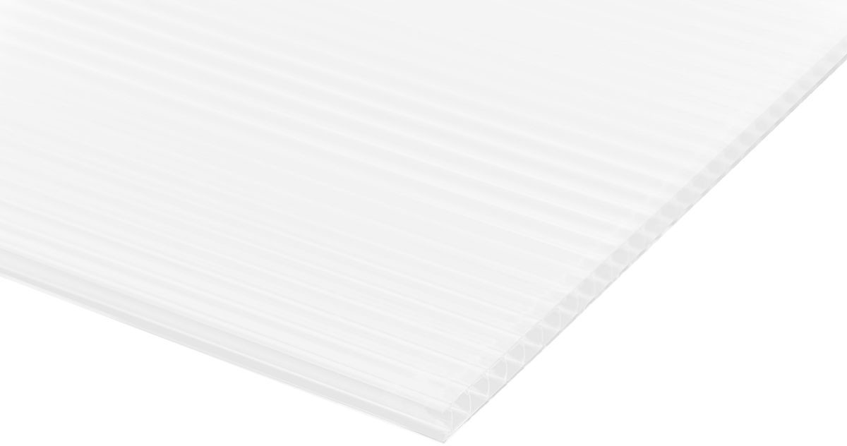 POLYXO Płyta komorowa poliwęglanowa mleczna 6 mm 200x105 cm Polyxo