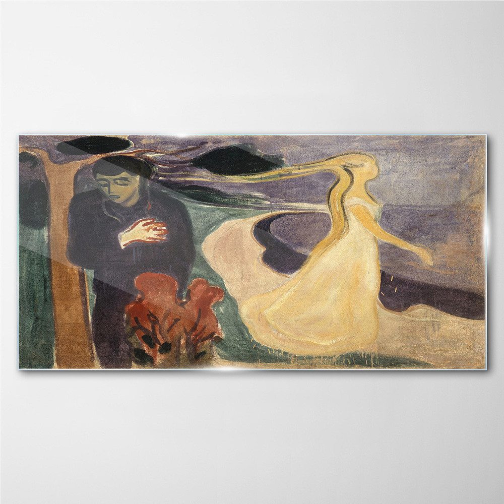 PL Coloray Obraz na Szkle Separacja Edvard Munch 120x60cm