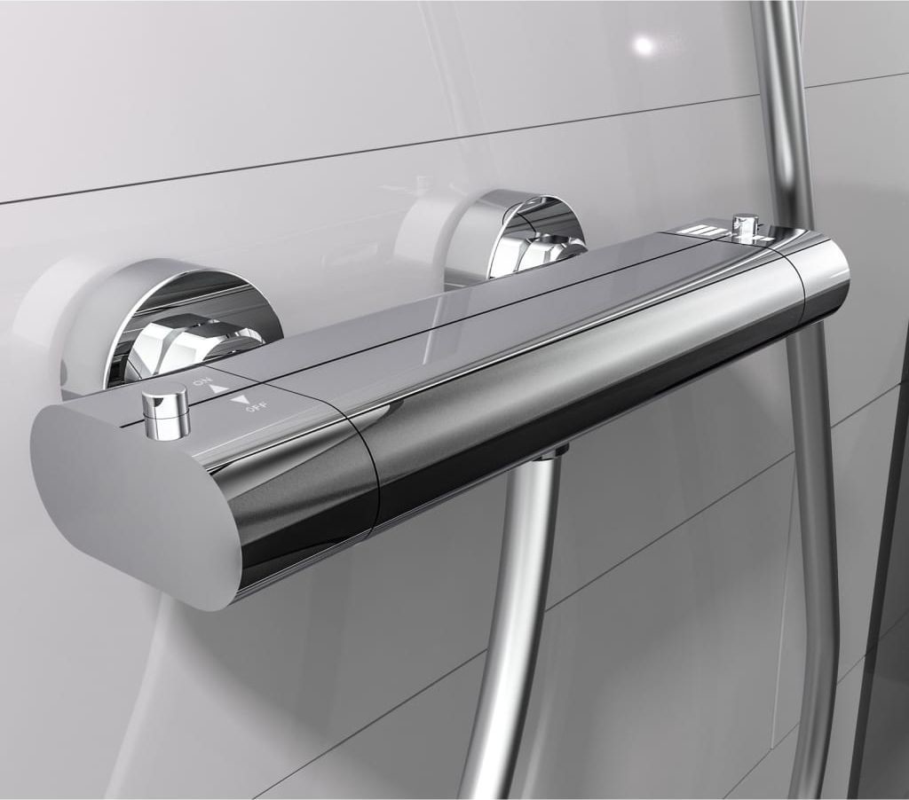 Eisl Bateria prysznicowa Eisl EISL Prysznicowa bateria termostatyczna z mieszaczem CARNEO chromowa 9002560793423
