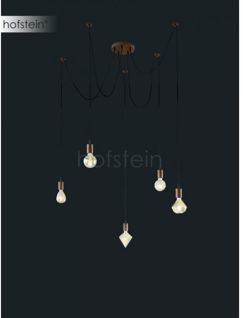 Trio Oświetlenie Leuchten Cord Lampa Wisząca Miedź, 5-punktowe 310100562