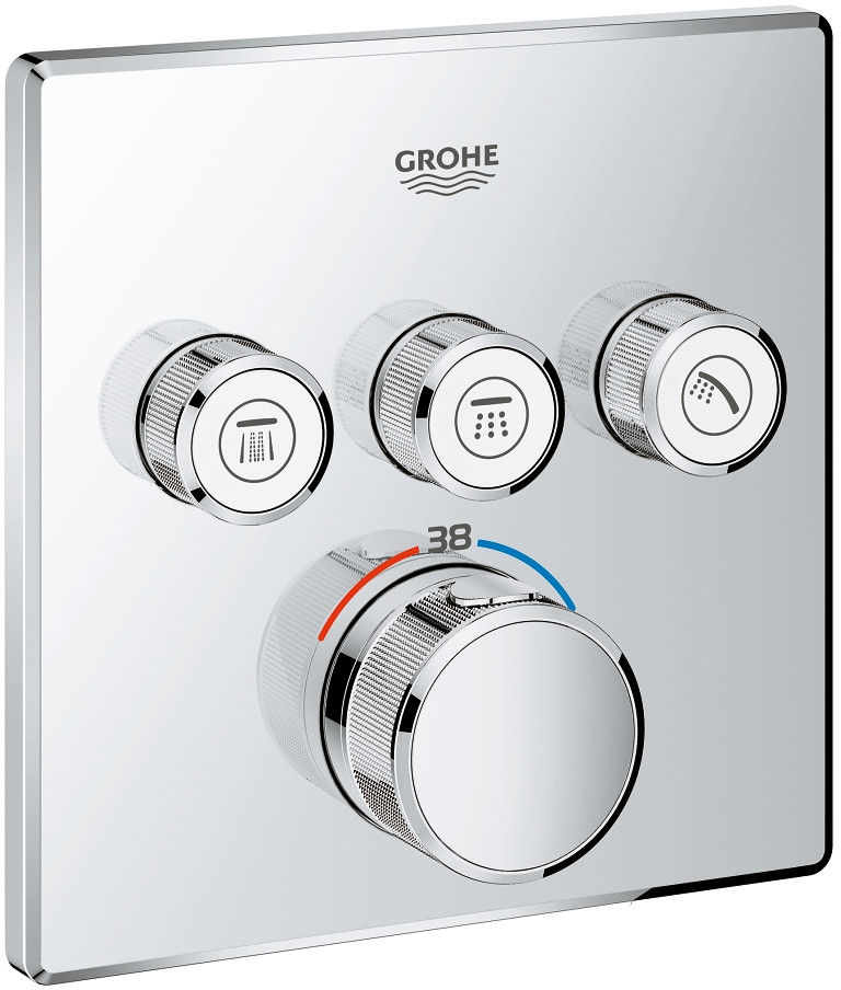 Grohe bateria termostatyczna do obsługi trzech wyjść wody Grohtherm SmartControl 29126000 29126000