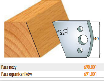 CMT Ograniczniki 691.001 40mm 7678