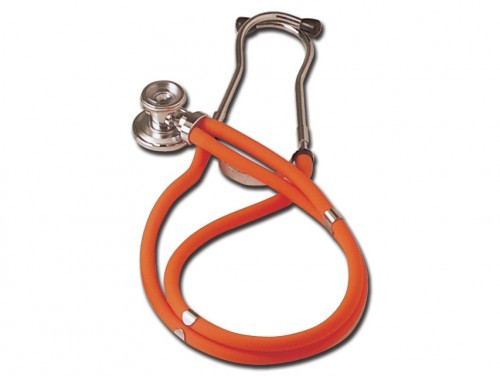 GIMA Stetoskop internistyczny JOTARAP DOUBLE HEAD/TUBE STETHOSCOPE pomarańczowy TOW005625