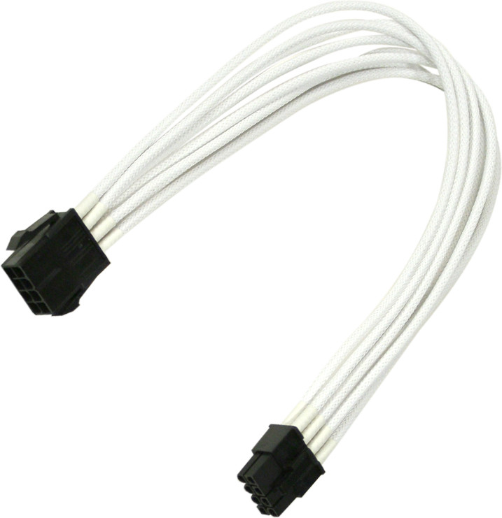 Nanoxia Kabel zasilający 8-Pin PCI-E przedłużacz 30cm white - 900400022