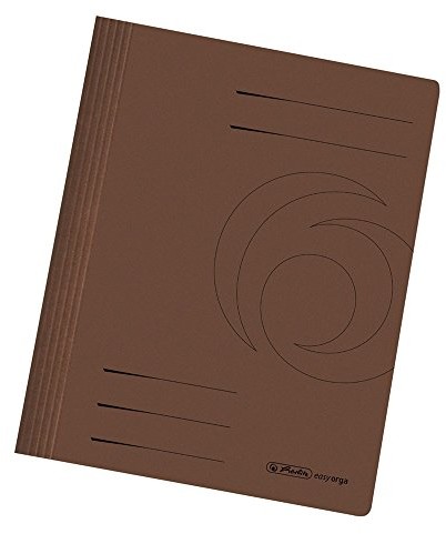 Herlitz easy Orga skoroszyt papierowy, 240 g, różne kolory, brązowy 10900223