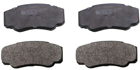 DENCKERMANN Zestaw klocków hamulcowych, hamulce tarczowe B110093