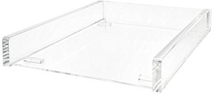 Wedo 608016 półka na listy ze szkła akrylowego (CRIST allic A4, można układać w stos) przezroczysty 608016