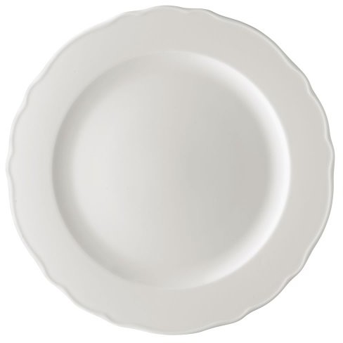 Hutschenreuther 02013 800001 10031 miejsce do Maria Theresia/Gourmet Talerz 31 cm z flagą, białe 02013-800001-10031