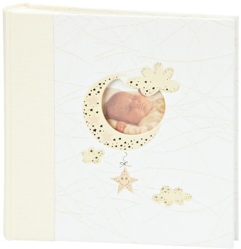Walther ME-114 cykli wkładania Baby Album Bambini z wycięcie do osobistych nazwy z etykiety polami do 200 Photos 10 x 15 cm beżowy, beżowy, 1 - opakowanie ME-114
