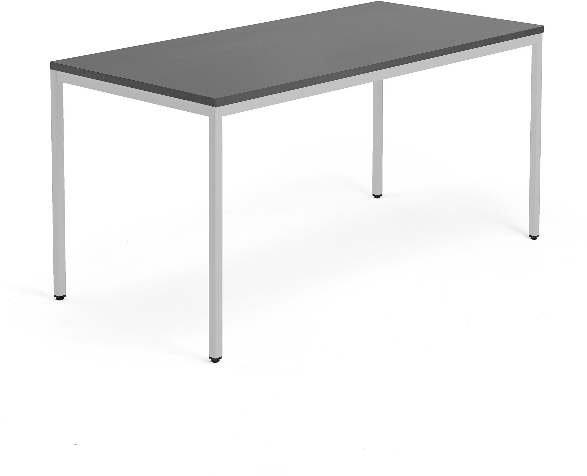 AJ Biurko Modulus rama 4 nogi 1600x800 mm srebrna rama czarne 1611424