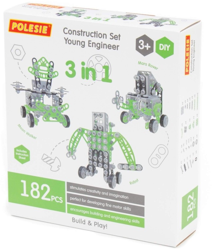 Wader Polesie Klocki 182el Wynalazca P pudełko