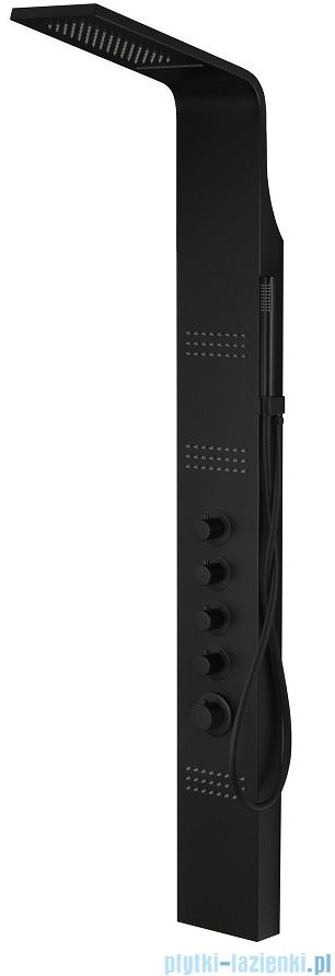 Corsan Kaskada panel prysznicowy z termostatem czarny A-014ATCZARNY |