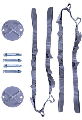 Insportline Zestaw do mocowania hamaka do jogi - wsporniki, śruby i pasy Hemmokstrap 1IN-14147