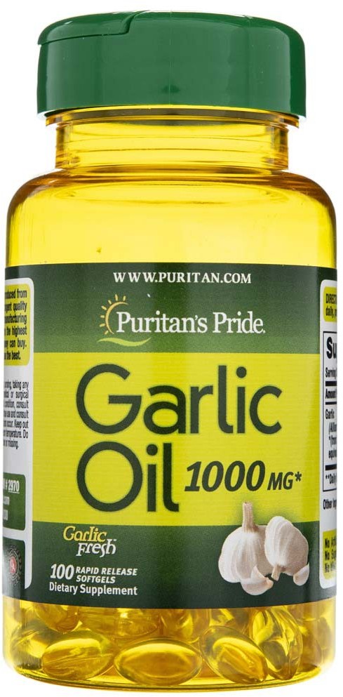 Puritan's Pride Puritan's Pride Olej czosnkowy 1000 mg - 100 kapsułek