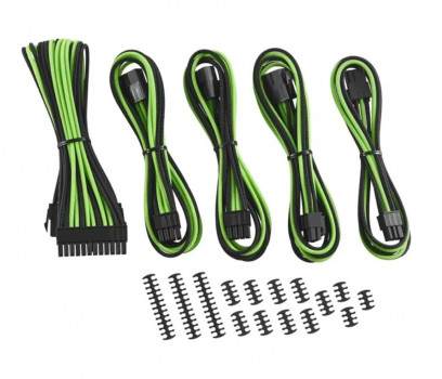 CableMod ModMesh Cable Extension Kit 8+6 Czarno-Zielone