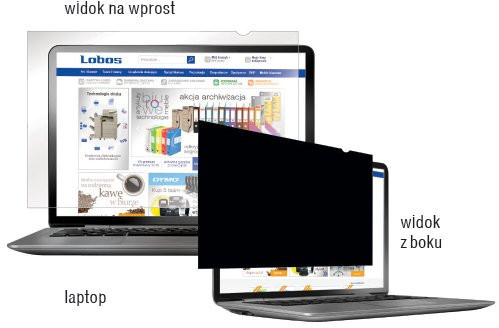 Fellowes Filtr PrivaScreen filtr prywatyzujący na laptopy i monitory stacjonarne 17