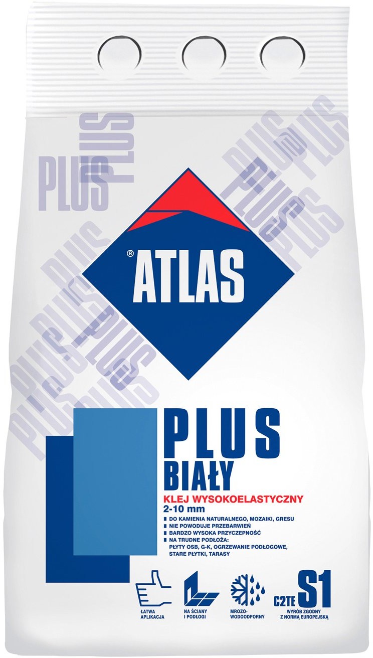 Atlas Zaprawa klejąca Plus Biały 5 kg