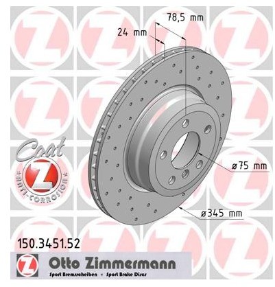 Zimmermann Tarcza hamulcowa 150.3451.52