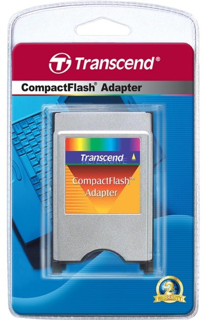 Transcend CompactFlash Adapter czytnik kart Srebrny