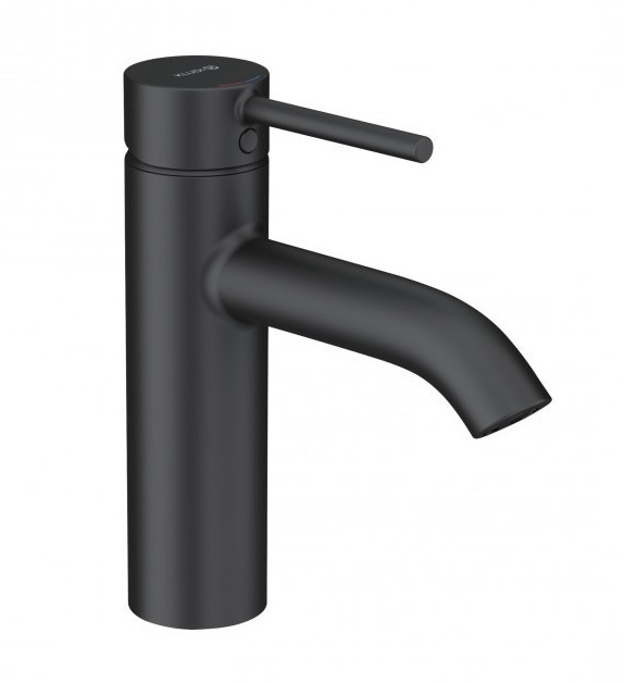 Kludi Bozz Black Bateria umywalkowa z korkiem czarny mat 382883976