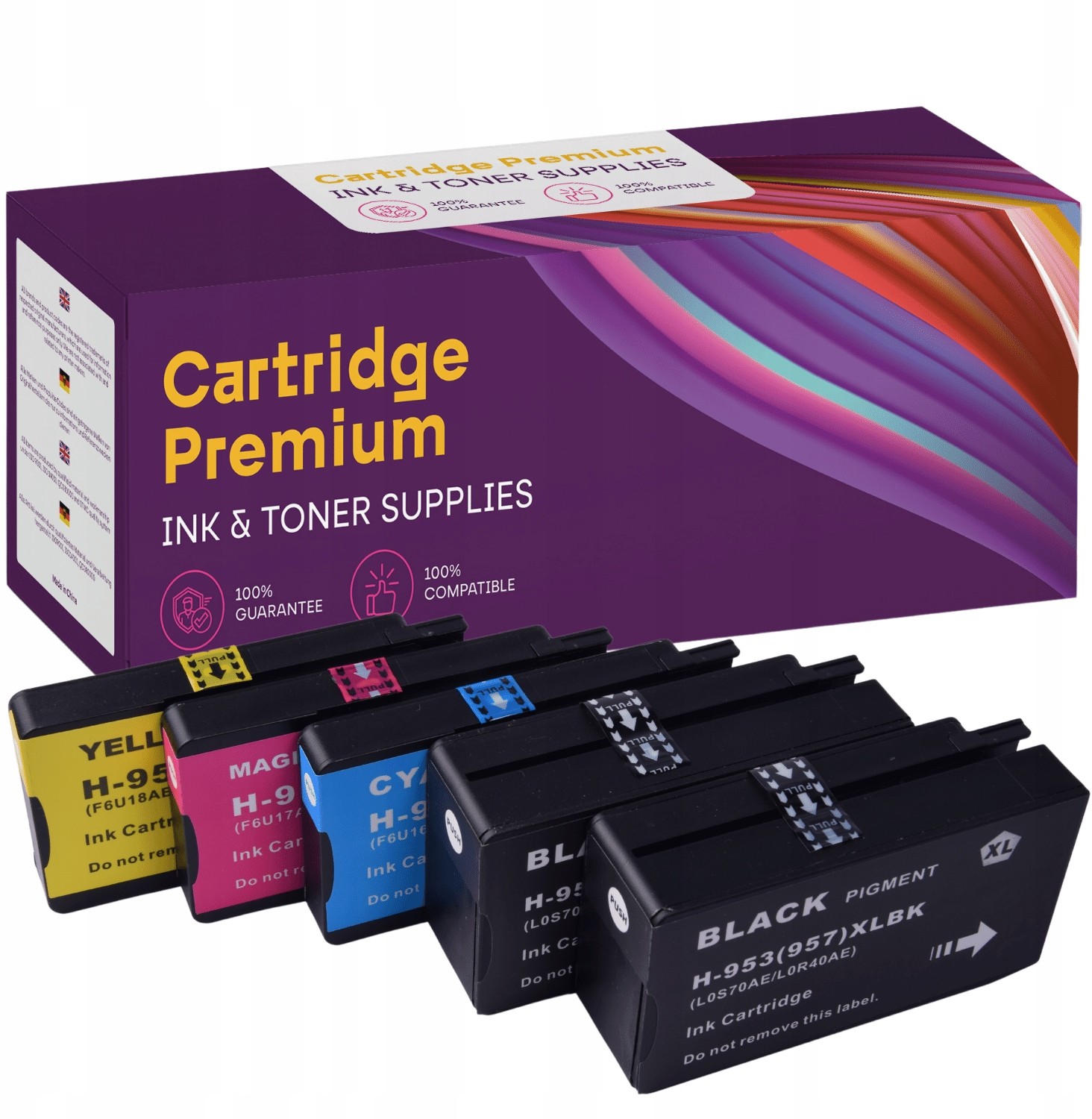 5x Tusz Do Hp 953 XL Officejet 7720 8210 8710 8720