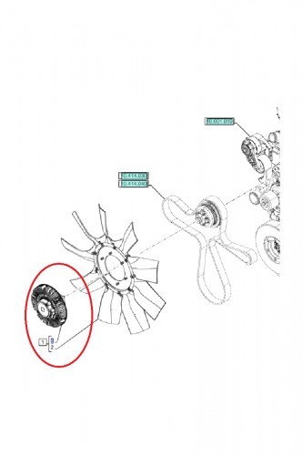 NEW HOLLAND CASE Sprzęgło wiskotyczne CNH 47560853 47560853