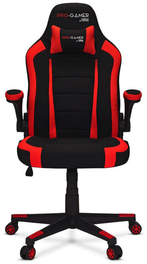 PRO-GAMER ATILLA+ Materiał czarno-czerwony