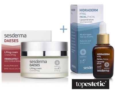 Sesderma Daeses Lifting Cream + Hidraderm Hyal Liposomal Serum ZESTAW Krem liftingujący 50 ml + Serum 30 ml