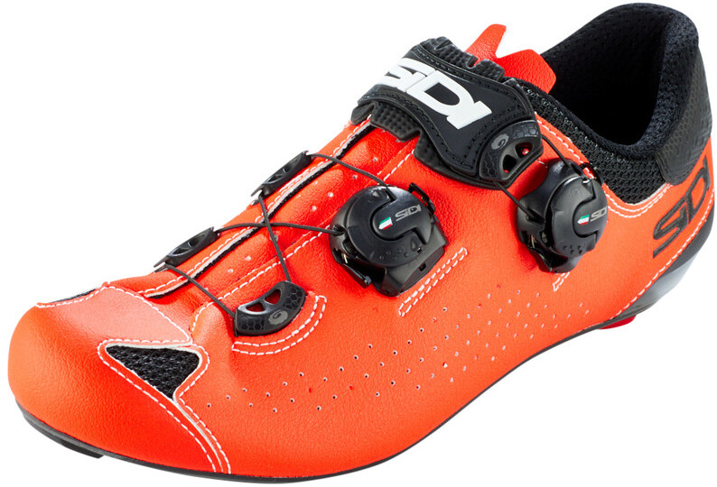 Sidi Genius 10 Buty Mężczyźni, black/red fluo EU 47 2021 Buty szosowe zatrzaskowe 10101171