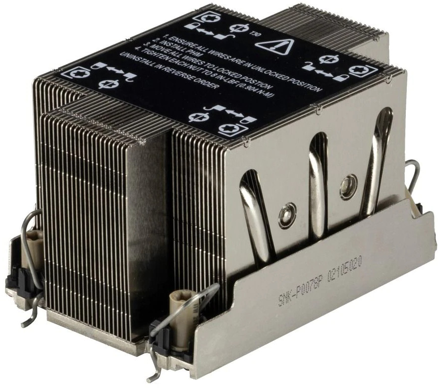 SuperMicro SNK-P0078P wentylator do PC Procesor Radiator Czarny, Stal SNK-P0078P