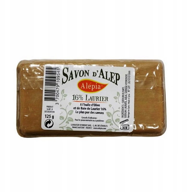 Alepia Mydło Aleppo 16% 125g Oryginalne Z Syrii