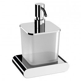 Sapho FLORI dozownik mydła chrom/szkło satynowe RF019