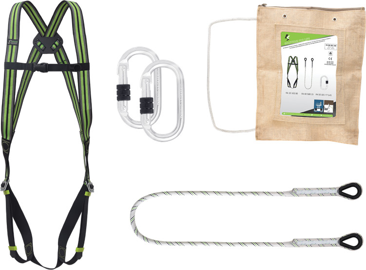 KRATOS Safety Zestaw FA8000100 - szelki + linka + zatrzaśniki