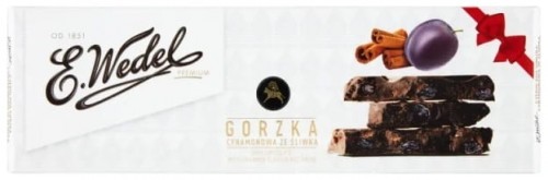 Wedel Czekolada Gorzka Cynamon/Śliwka 220g 309C-91025