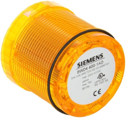 Siemens Indus.Sector Signal kolumna 8 wd4400  1 AD 12  240 V AC/DC Żółty 8 WD4 Signal filary element, optycznie 4011209496880 8WD44 00-1AD