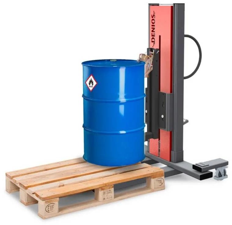 d 722 Dźwignik Secu Ex chwytak beczki stalowe 60-200l podwozie wąskie wys podnoszenia 120-905mm ATEX 72279788 72279788