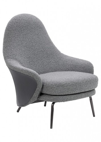 King Home Fotel Lobby Teddy szary boucle HE493-3.A-02.RM14