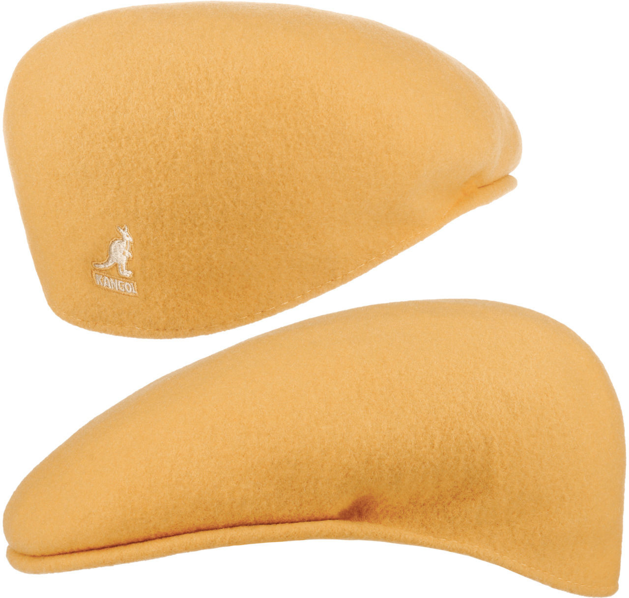 Kangol Płaski Kaszkiet 504 by żółty, L (58-59 cm)
