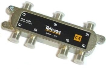 Televes Rozgałęźnik 6 wyjść 5-1000MHz F 4534