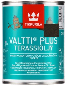 Tikkurila VALTTI PLUS TERRACE OIL- olej do drewna, czarny, 0.9 l
