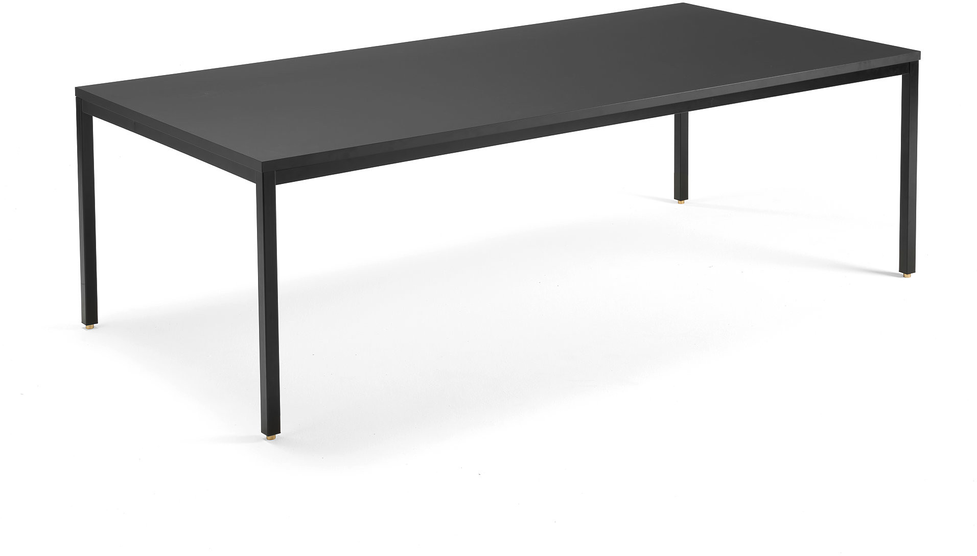 AJ Stół konferencyjny MODULUS 2400x1200 mm 4 nogi czarna rama czarny 1613914