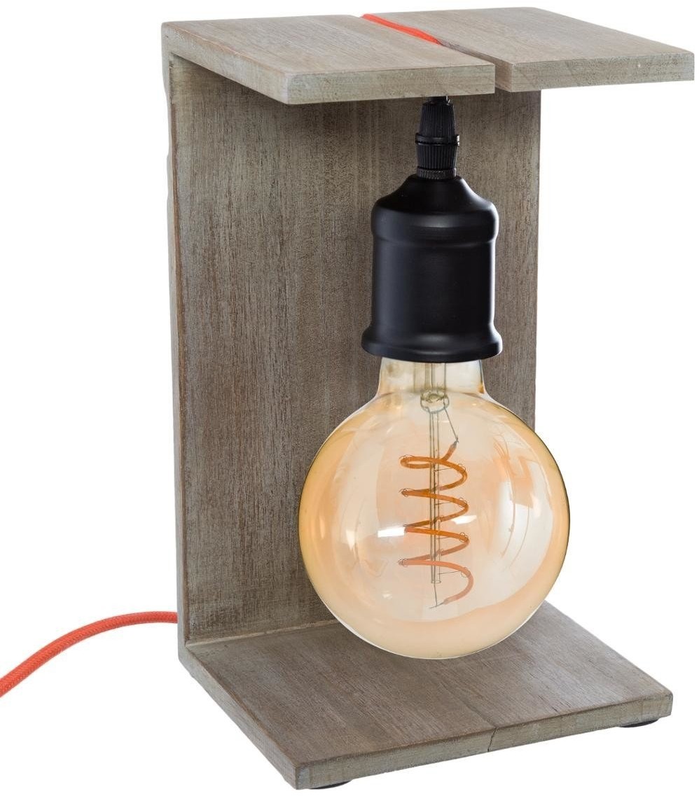 Atmosphera Żarówka dekoracyjna CAJA 25 cm kabel pomarańczowy 167677-red