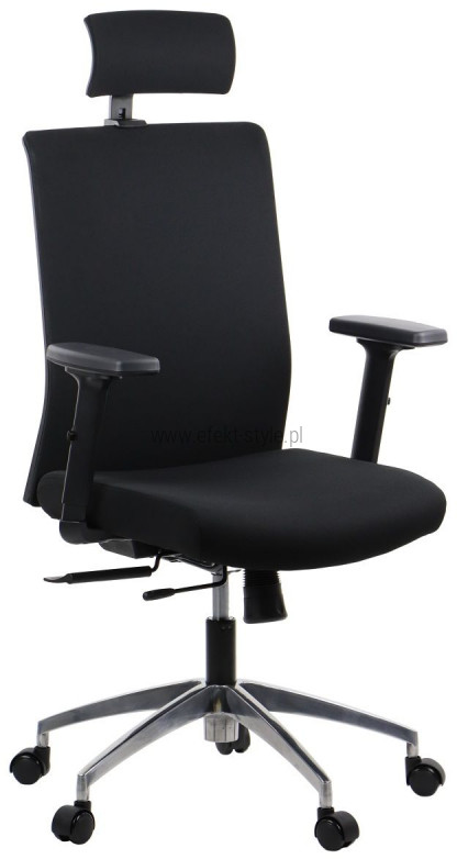 Stema Fotel Biurowy RIVERTON F/H-ALU czarny