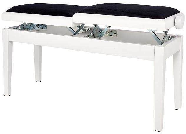 Gewa 130220 Double Piano Bench White Matt