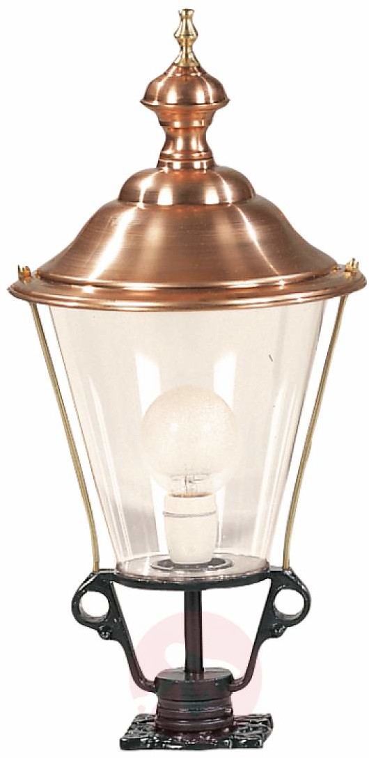 K. S. Verlichting B. V. Lampa na cokół K3b z miedzianą pokrywą, czarna
