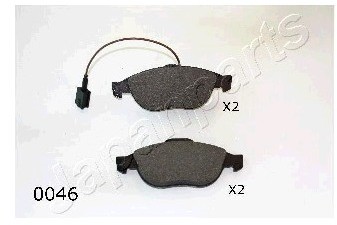 JAPANPARTS Zestaw klocków hamulcowych, hamulce tarczowe PA-0046AF