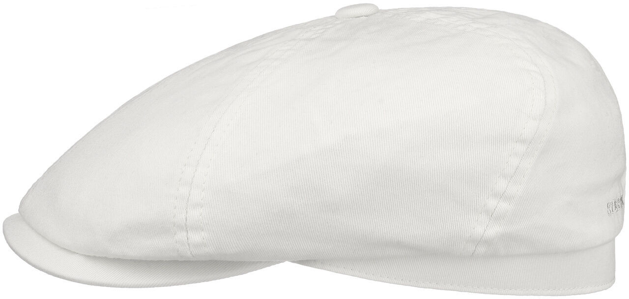 Płaski Kaszkiet Cotton Twill by Stetson, biały, XL (60-61 cm)