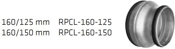 VILPE Redukcja 160/150mm z uszczelką RPCL-160-150 Specjalistyczny sklep 28 dni na zwrot