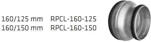 VILPE Redukcja 160/150mm z uszczelką RPCL-160-125 Specjalistyczny sklep 28 dni na zwrot Raty 0%